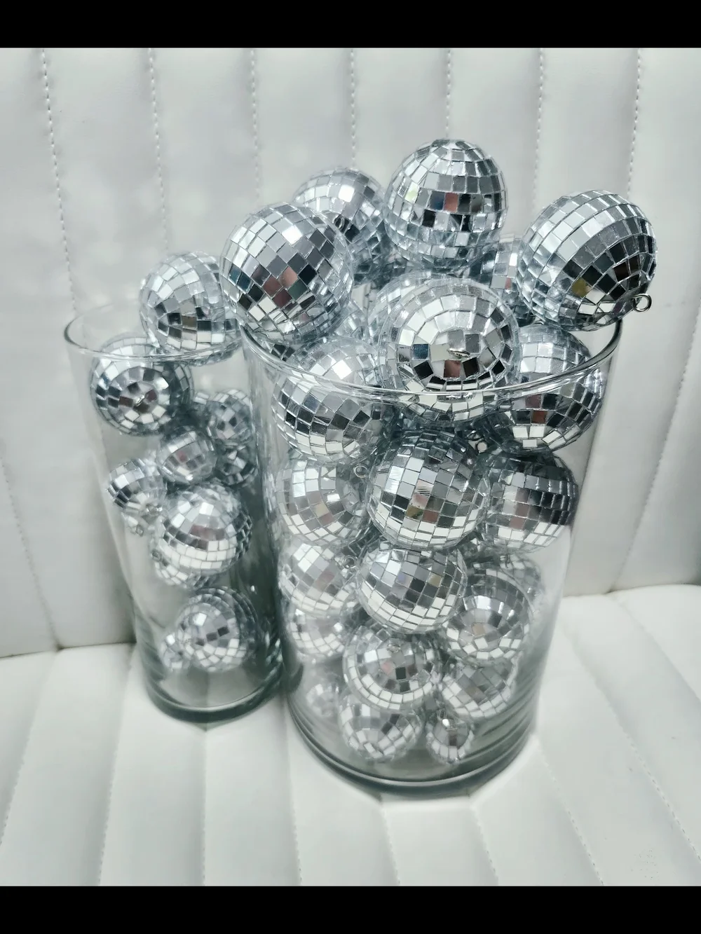 Amazon Silver Mini Disco Ball Ornaments - Reflective Party Favors
